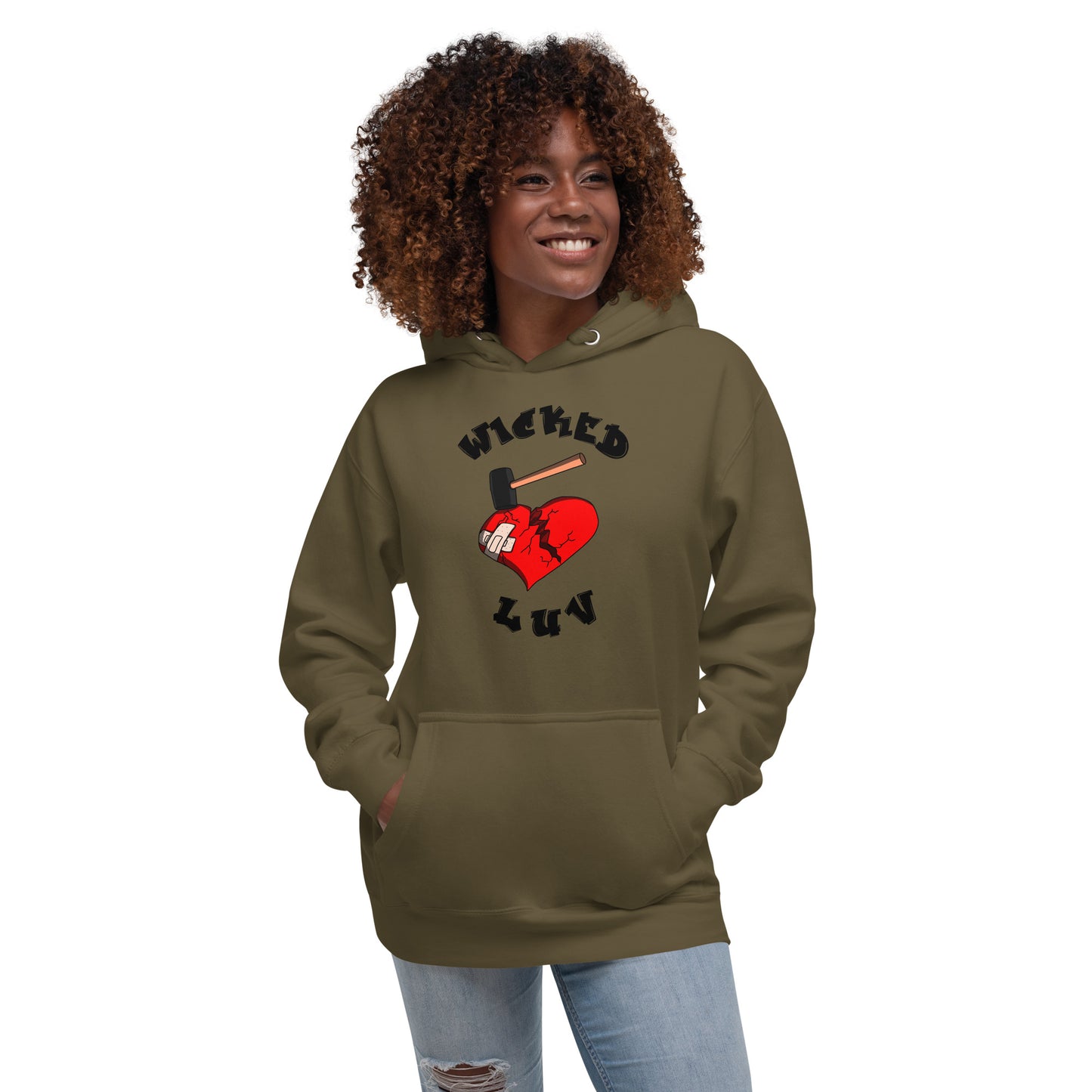 Wicked Luv Thick String Unisex Hoodie