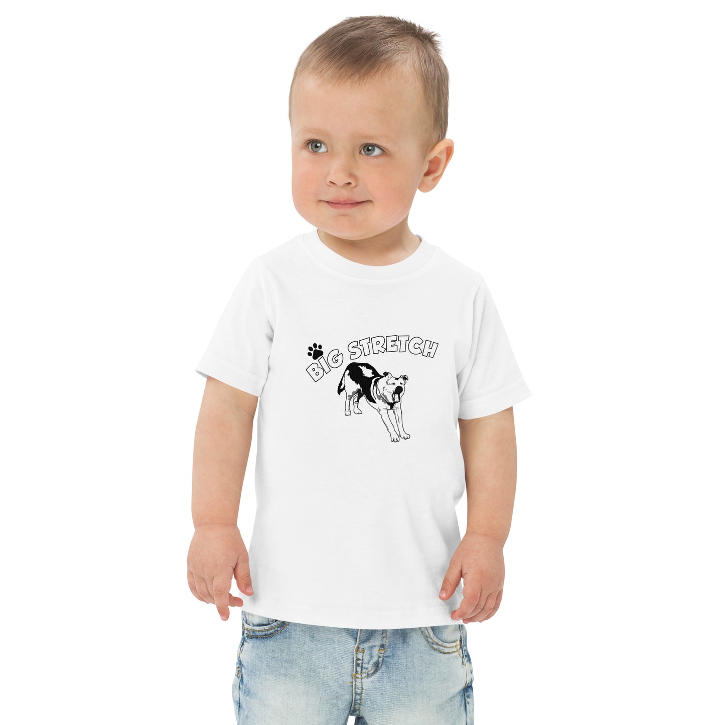 Big Stretch Dog Toddler jersey t-shirt