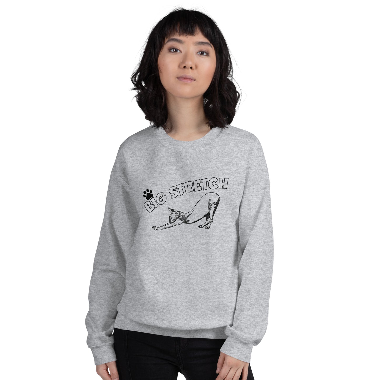 Big Stretch Cat Unisex Sweatshirt