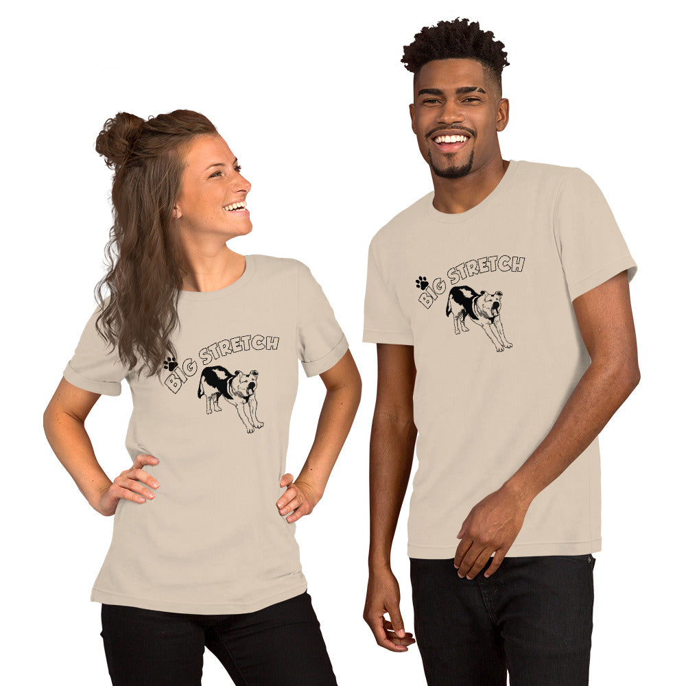 Big Stretch Dog Unisex t-shirt