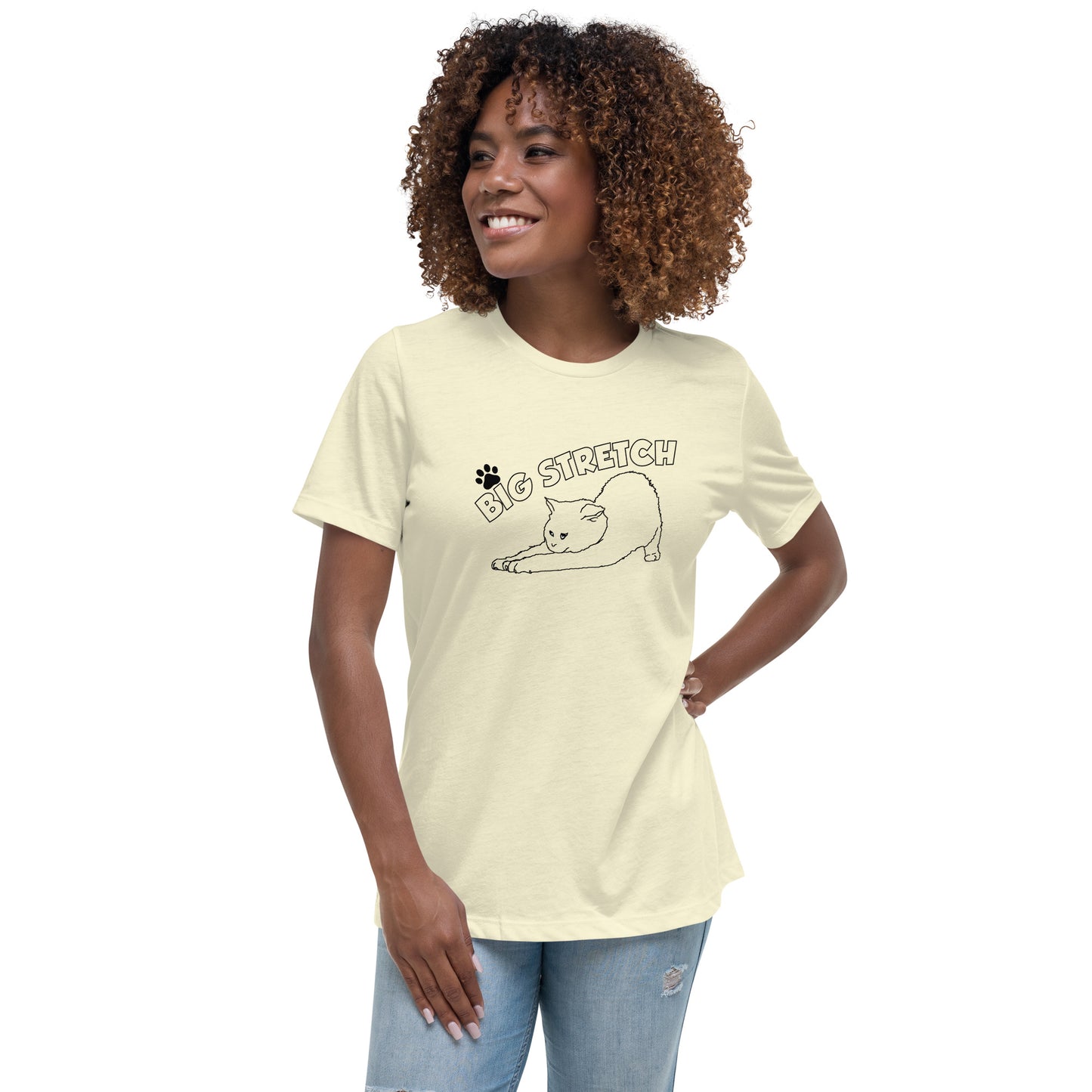 Big Stretch Cat Women's Relaxed T-Shirt