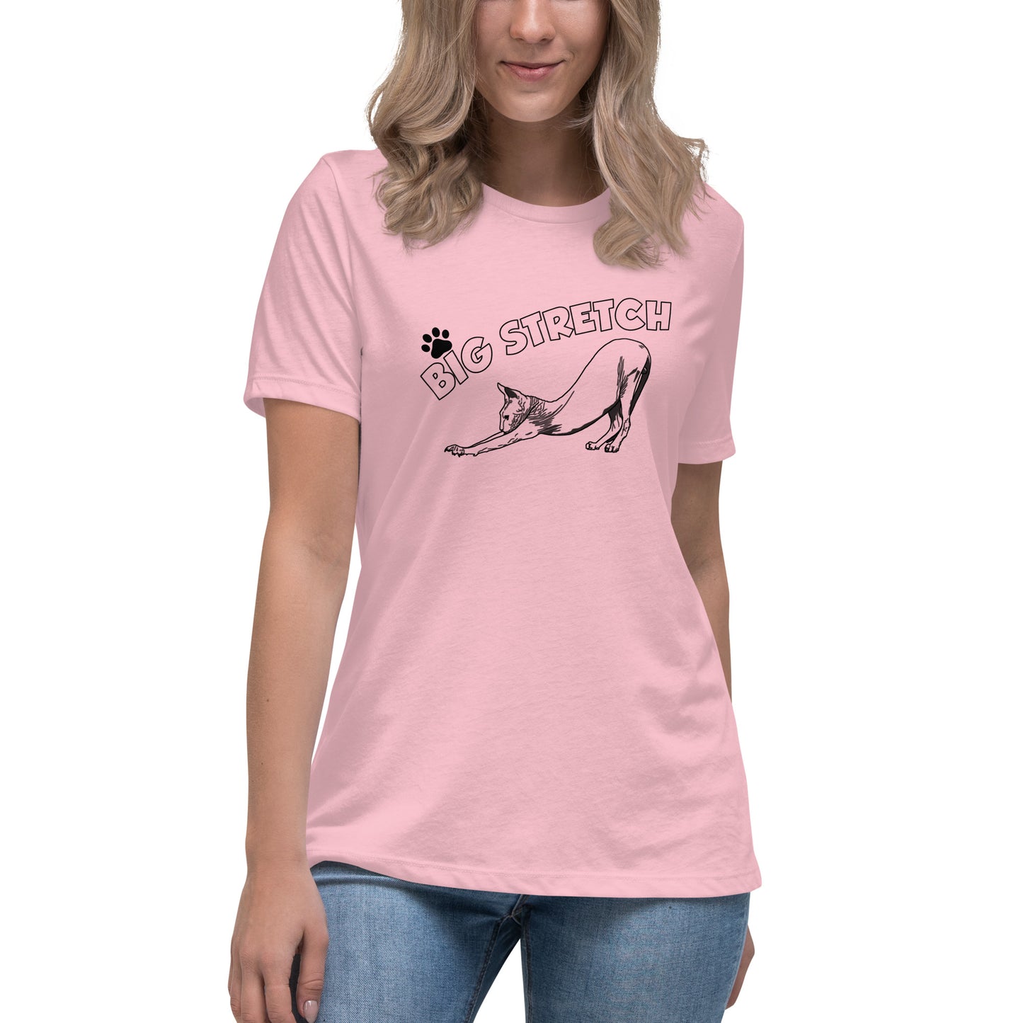 Big Stretch Cat Women's Relaxed T-Shirt