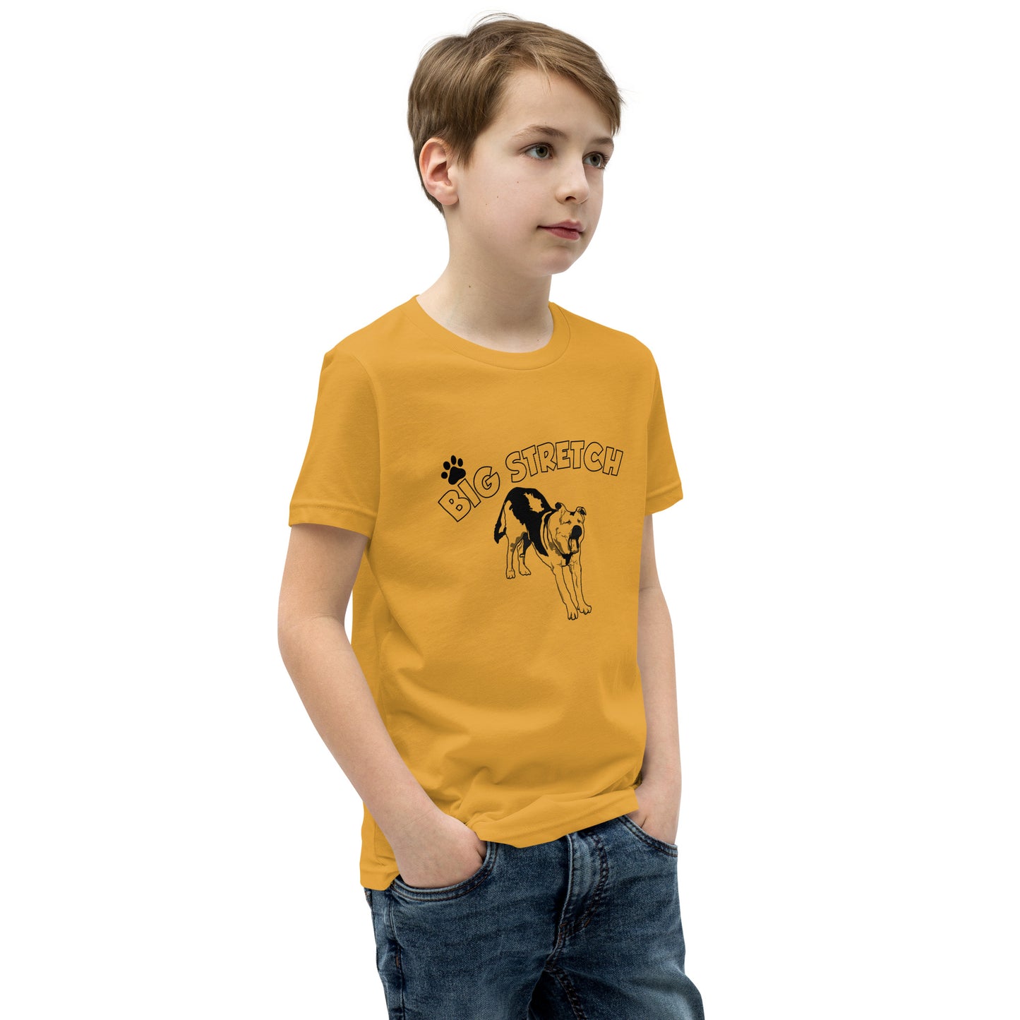 Big Stretch Dog Youth Short Sleeve T-Shirt